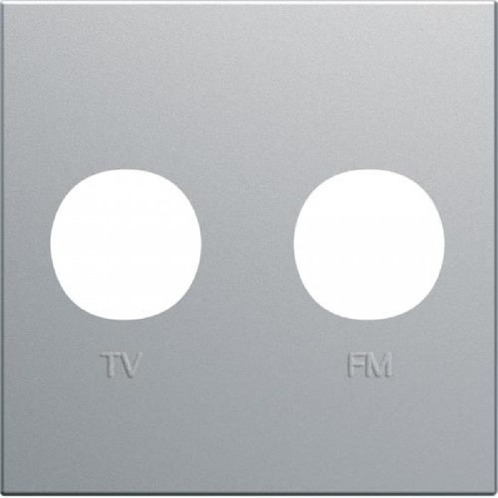 Μετώπη Πρίζας TV-RD 2 Στοιχείων Αλουμίνιο WXD253T HAGER