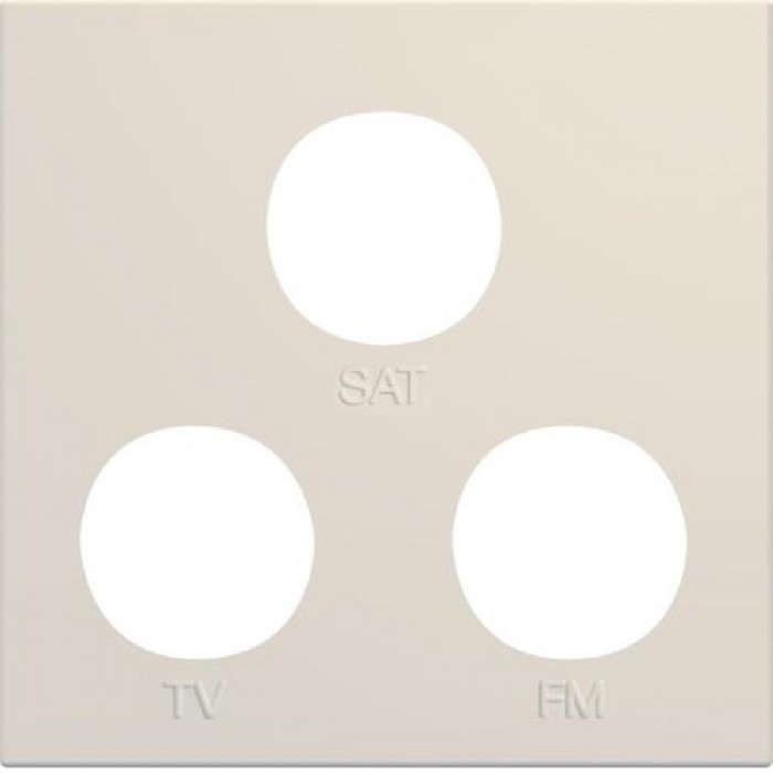 Μετώπη Πρίζας TV-RD-SAT 2 Στοιχείων Ιβουάρ WXD256D HAGER
