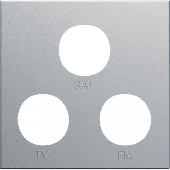 Μετώπη Πρίζας TV-RD-SAT 2 Στοιχείων Αλουμίνιο WXD256T HAGER