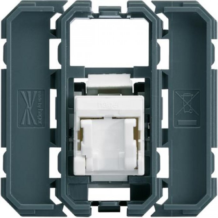 Μηχανισμός Πρίζας Δικτύου RJ45 Cat.6 UTP 1 ή 2 Στοιχείων WXF225 HAGER