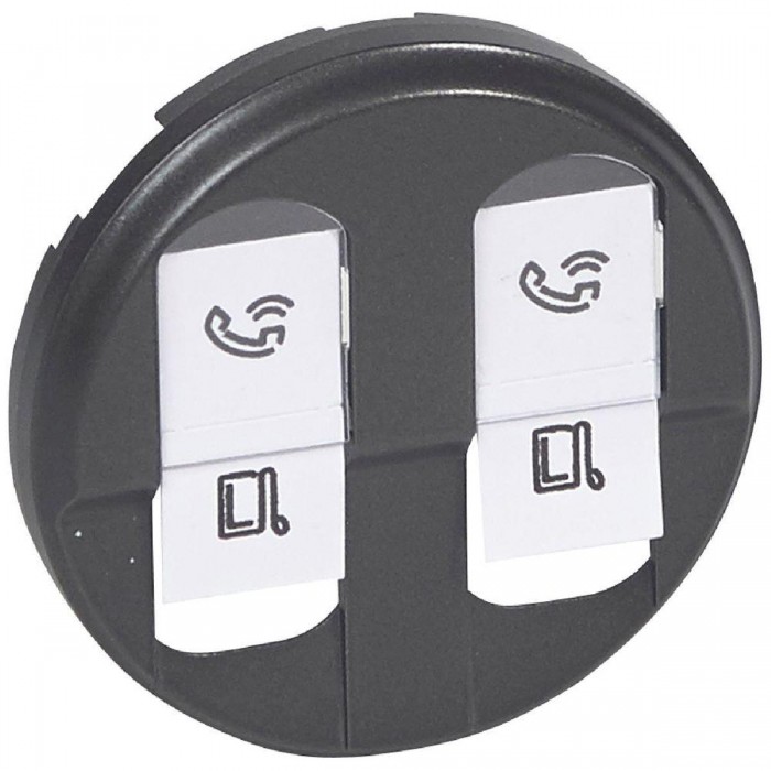 Μετώπη Πρίζας RJ45 Διπλής Γραφίτης Celiane™ 067952 LEGRAND