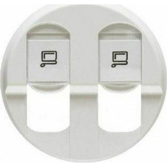Μετώπη Πρίζας RJ45 Διπλής Λευκό Celiane™ 068252 LEGRAND