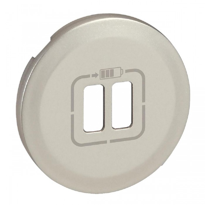 Μετώπη Πρίζας USB Διπλής Τιτάνιο Celiane™ 068556 LEGRAND