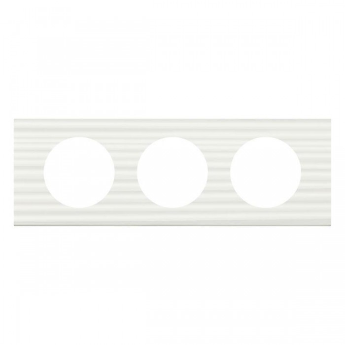 Πλαίσιο 3 Θέσεων Materials Λευκό Corian Celiane™ 069013 LEGRAND