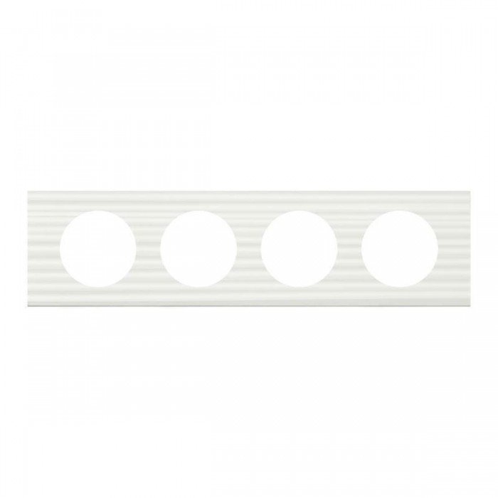 Πλαίσιο 4 Θέσεων Materials Λευκό Corian Celiane™ 069014 LEGRAND