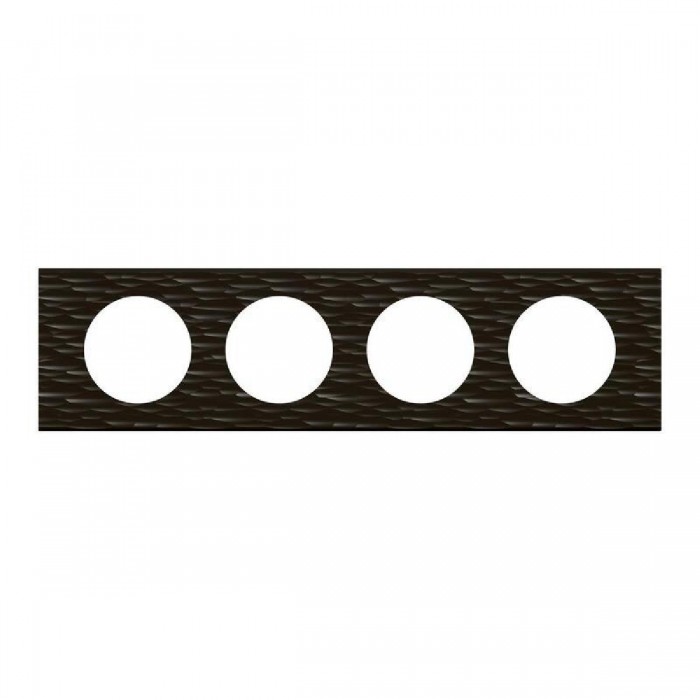 Πλαίσιο 4 Θέσεων Materials Μαύρο Corian Celiane™ 069024 LEGRAND