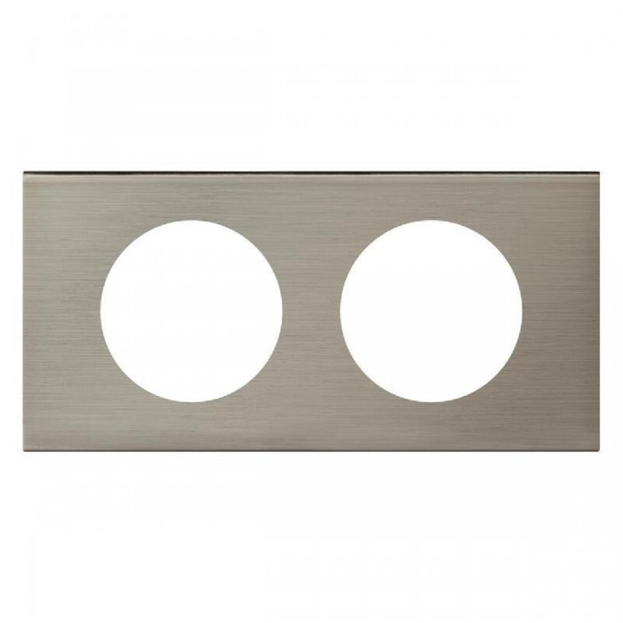 Πλαίσιο 2 Θέσεων Materials Ατσαλι Brushed Celiane™ 069102 LEGRAND