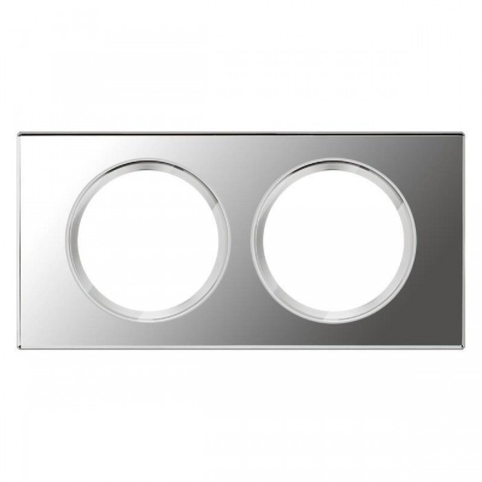 Πλαίσιο 2 Θέσεων Materials Mirror Γυαλί Celiane™ 069122 LEGRAND