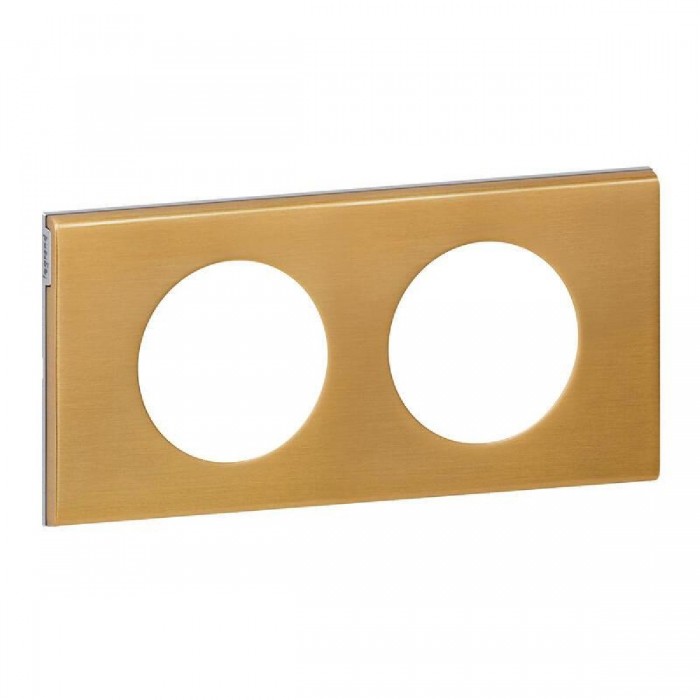 Πλαίσιο 2 Θέσεων Materials Χρυσό Brushed Celiane™ 069132 LEGRAND