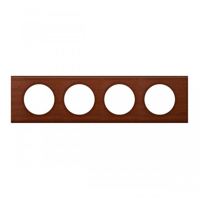Πλαίσιο 4 Θέσεων Materials Mahogany Celiane™ 069224 LEGRAND