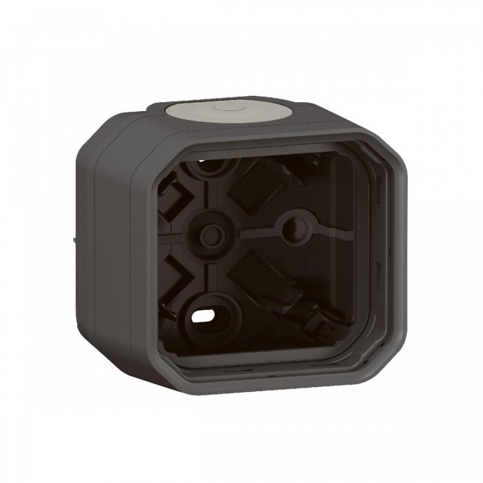 Κουτί 1 Θέσης Επίτοιχο Ανθρακί Plexo 069601L LEGRAND