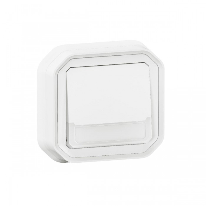 Μπουτον Επιγραφής Με Λυχνία Χωνευτό Λευκό Plexo 069825L LEGRAND