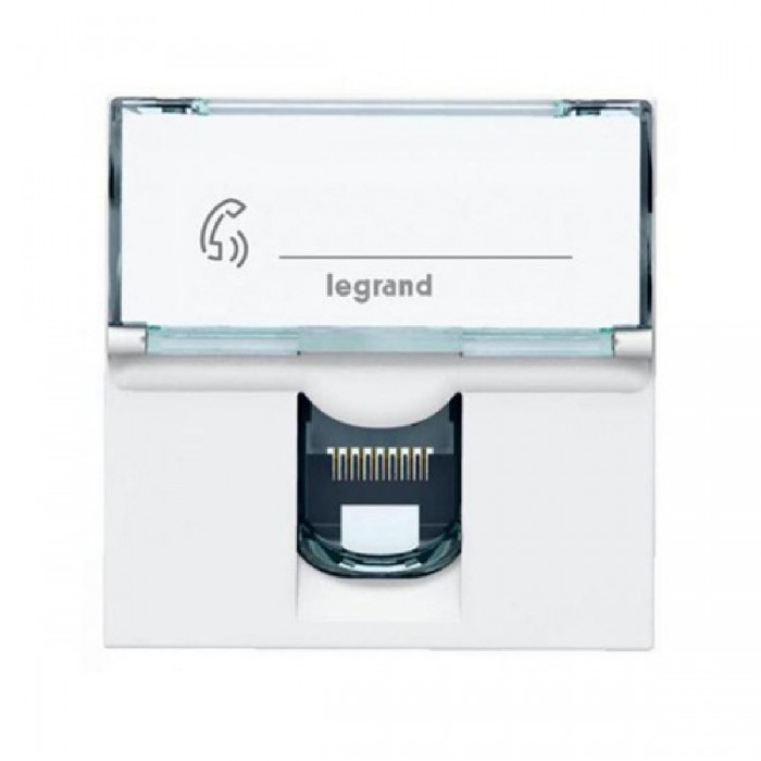 Πριζα Δικτύου RJ45 Cat.6A STP 2 Στοιχείων Λευκό Mosaic™ 076576 LEGRAND