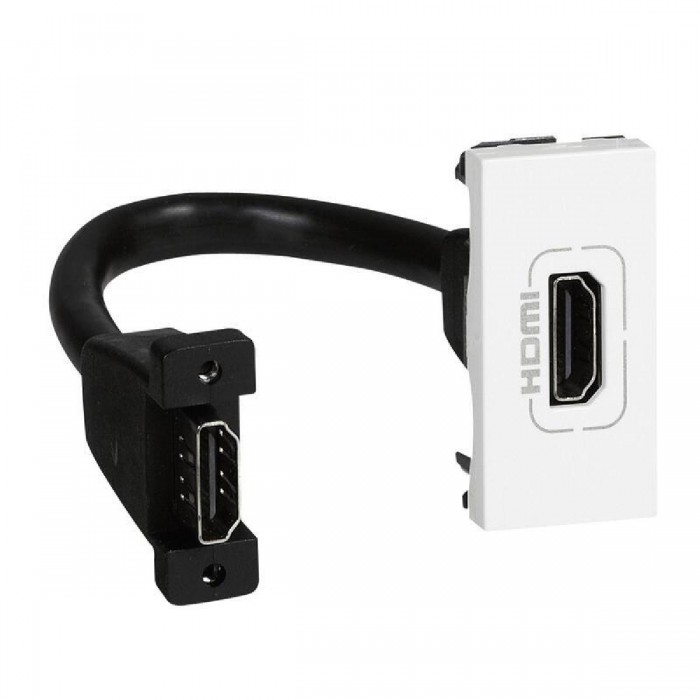Πρίζα HDMI Προκαλωδιωμένη 1 Στοιχείου Λευκό Mosaic™ 078778 LEGRAND