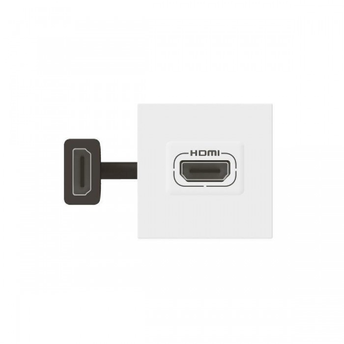 Πρίζα HDMI Προκαλωδιωμένη 2 Στοιχείων Λευκό Mosaic™ 078979L LEGRAND