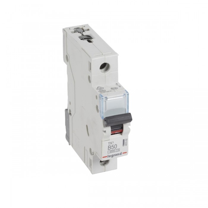 Αυτόματη Ασφάλεια 1P Β 50A 6kA TX3 403362 LEGRAND