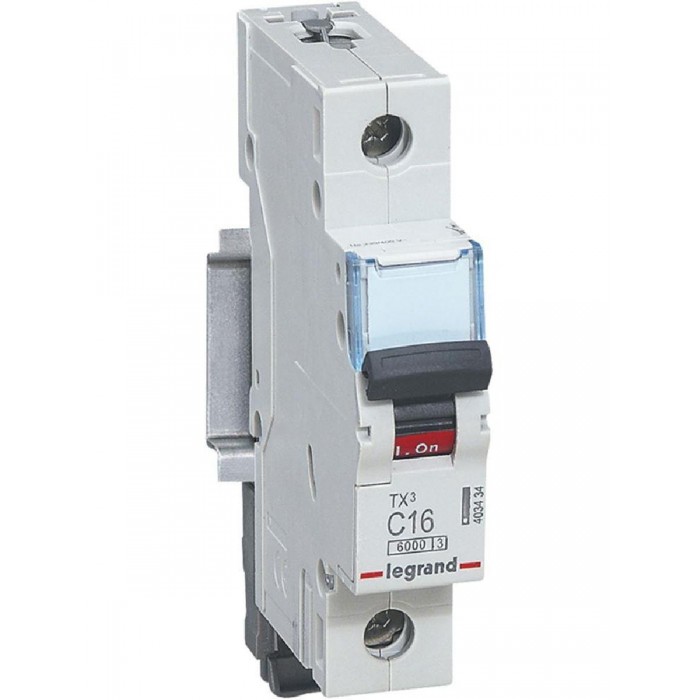 Αυτόματη Ασφάλεια 1P C 16A 6kA TX3 403434 LEGRAND