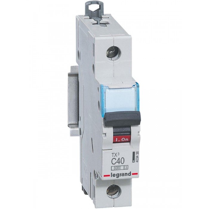 Αυτόματη Ασφάλεια 1P C 40A 6kA TX3 403438 LEGRAND