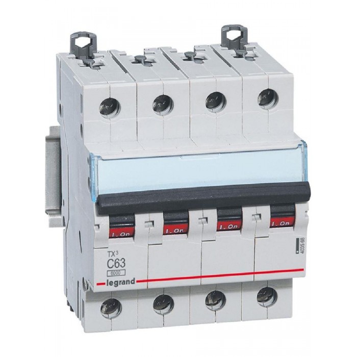 Αυτόματη Ασφάλεια 4P C 50A 6kA TX3 403567 LEGRAND