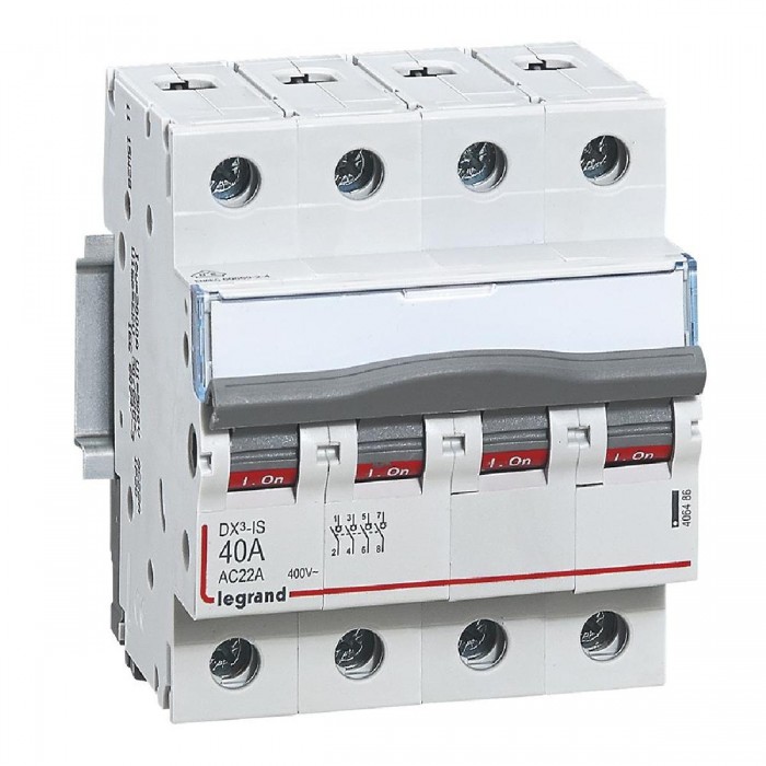 Διακόπτης Ράγας 4P 40Α 406486 LEGRAND