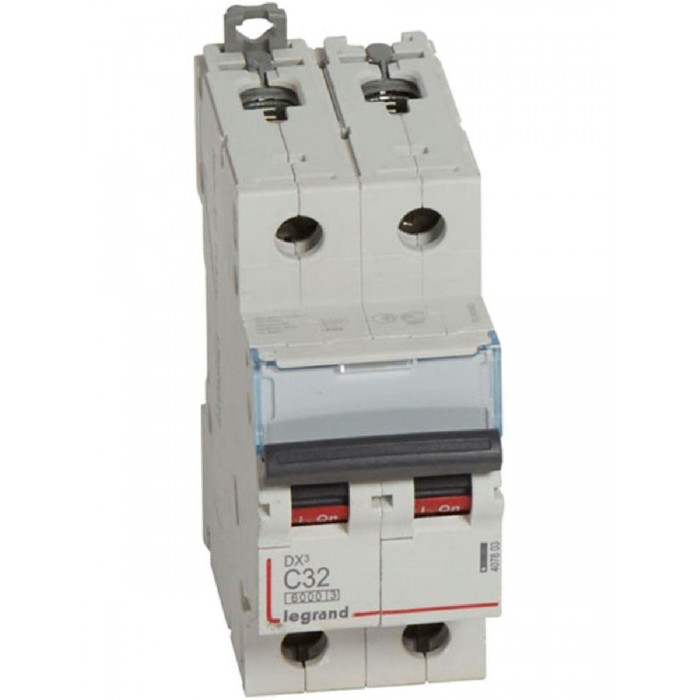 Αυτόματη Ασφάλεια 2P C 32A 6kA DX3 407803 LEGRAND