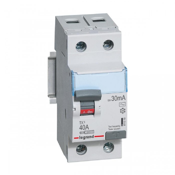 Ρελέ Διαρροής AC 2P 40A 30mA 411510 LEGRAND