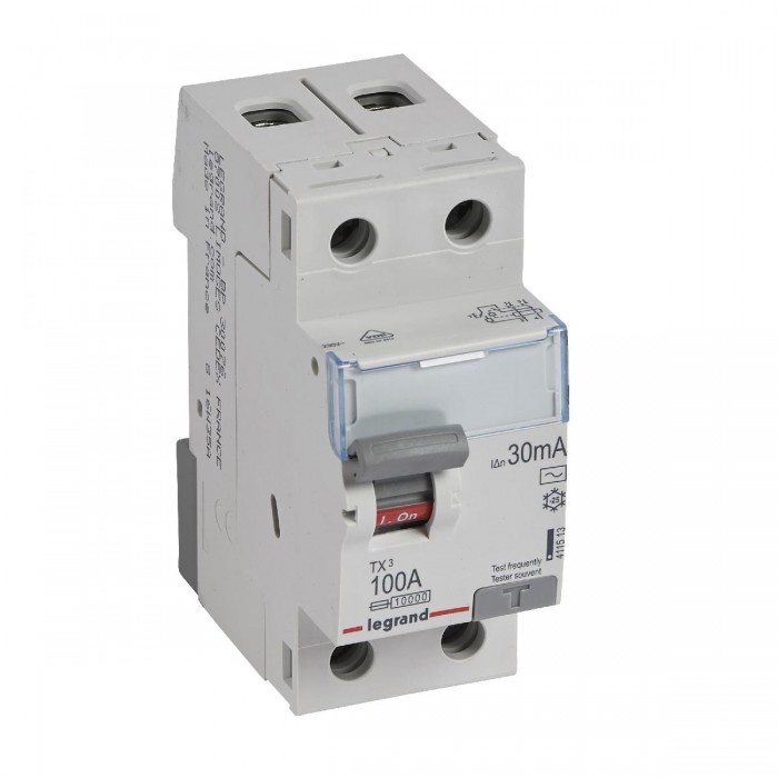 Ρελέ Διαρροής AC 2P 100A 30mA 411513 LEGRAND