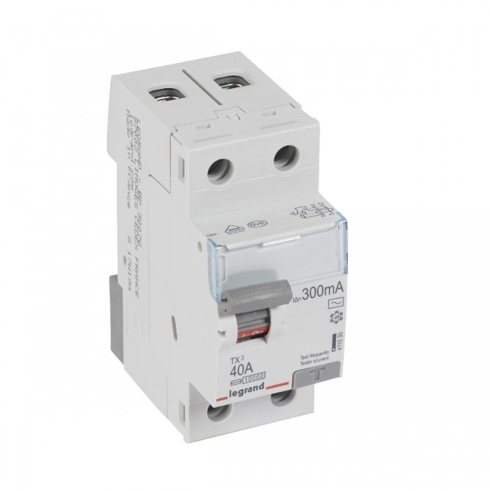 Ρελέ Διαρροής AC 2P 40A 300mA 411530 LEGRAND