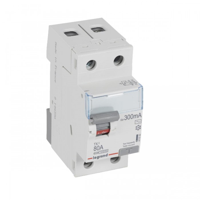 Ρελέ Διαρροής AC 2P 80A 300mA 411532 LEGRAND