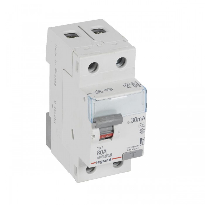 Ρελέ Διαρροής A 2P 80A 30mA 411562 LEGRAND