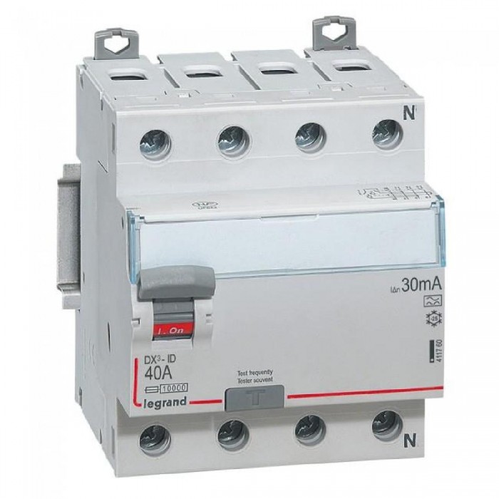 Ρελέ Διαρροής A 4P 40A 30mA 411760 LEGRAND