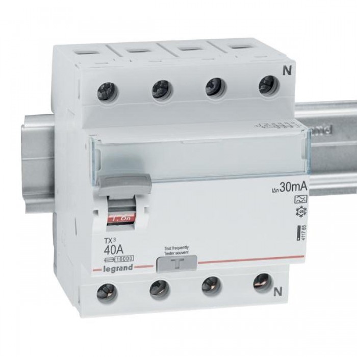 Ρελέ Διαρροής A 4P 40A 30mA 411765 LEGRAND
