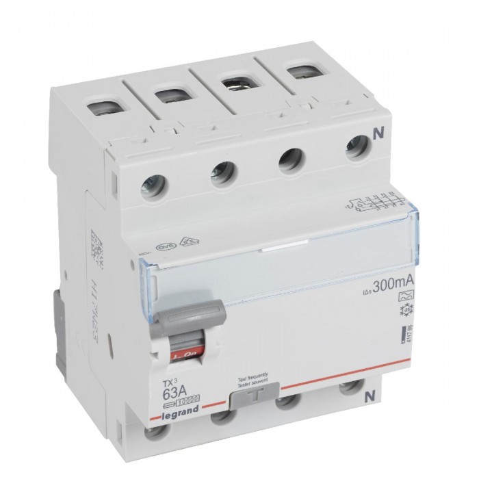 Ρελέ Διαρροής A 4P 80A 300mA 411787 LEGRAND
