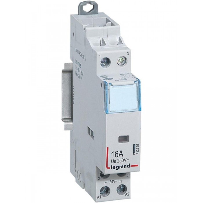 Ρελέ Ισχύος Ράγας 2P 16A 1NO+1NC 24VAC 412503 LEGRAND