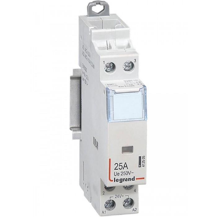 Ρελέ Ισχύος Ράγας 2P 25A 2NO 24VAC 412505 LEGRAND