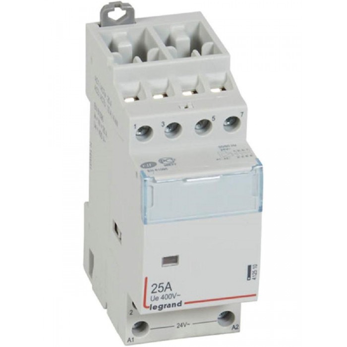 Ρελέ Ισχύος Ράγας 4P 25A 4NO 24VAC 412510 LEGRAND