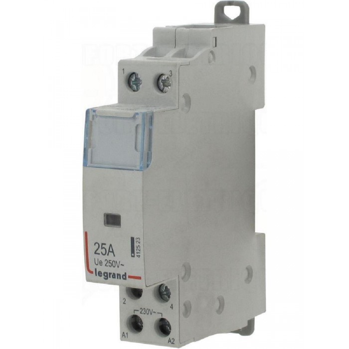 Ρελέ Ισχύος Ράγας 2P 25A 2NC 230V 412524 LEGRAND