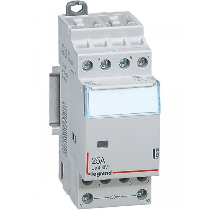 Ρελέ Ισχύος Ράγας 4P 25A 4NC 230V 412536 LEGRAND