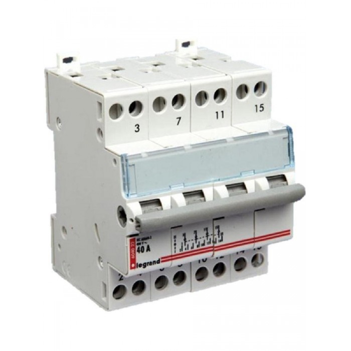 Διακόπτης Ράγας Μεταγωγικός 4P 40Α 604022 LEGRAND