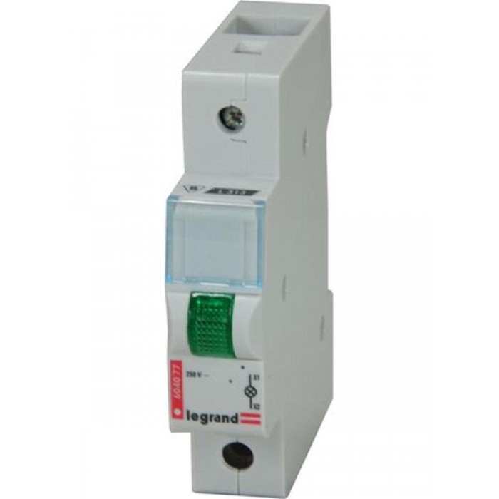 Ενδεικτική Λυχνία Ράγας Πράσινη 230V 604077 LEGRAND