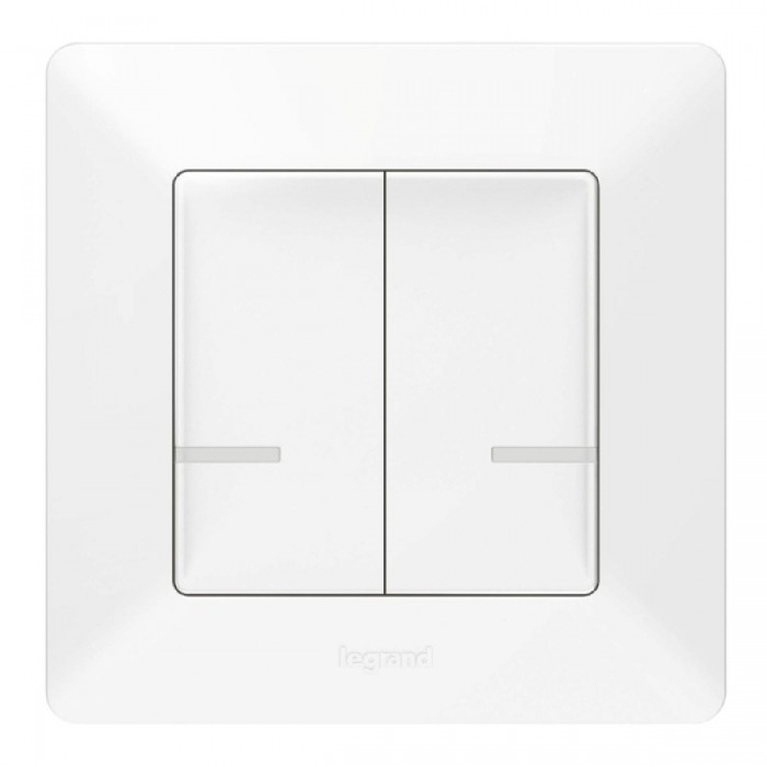 Ασύρματος Διακόπτης Διπλός Λευκό 752187 Valena Life with Netatmo®