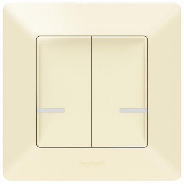 Ασύρματος Διακόπτης Διπλός Κρέμ 752287 Valena Life with Netatmo®