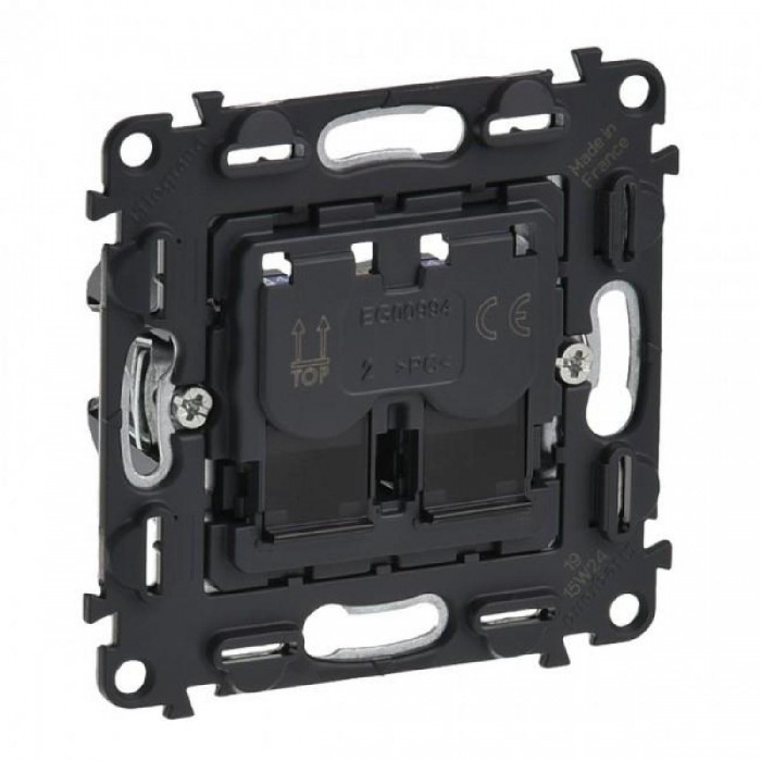 Μηχανισμός Πρίζας Δικτύου Διπλή RJ45 Cat.6Α UTP Valena™ 753045 LEGRAND
