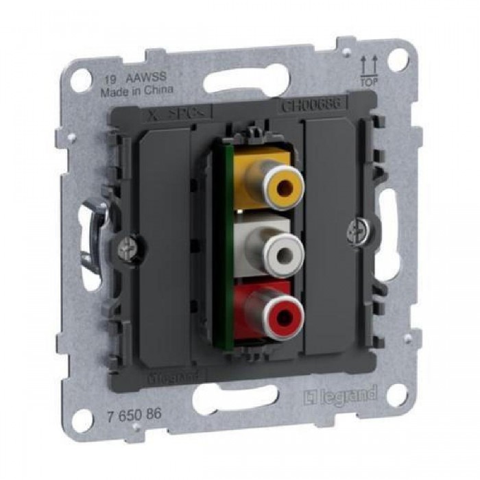 Μηχανισμός Πρίζας Ήχου 3xRCA Seano™ 765086 LEGRAND