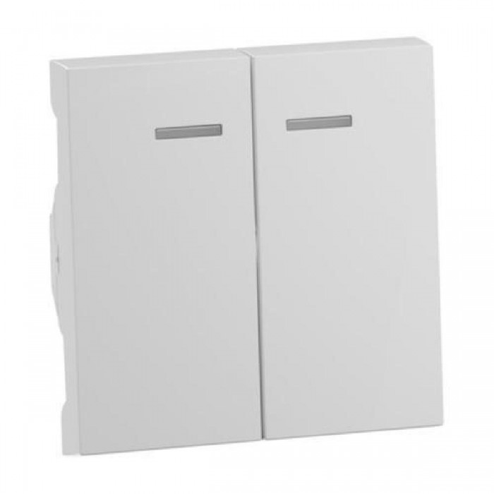 Μετώπη 2 Πλήκτρων Φωτεινής Λειτουργίας Λευκό Seano™ 765109 LEGRAND