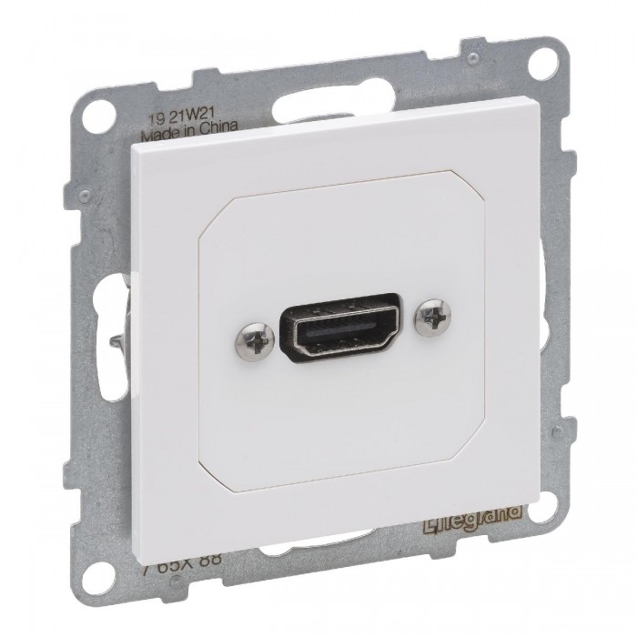 Πρίζα HDMI Προκαλωδιωμένη Λευκό Seano™ 765188 LEGRAND