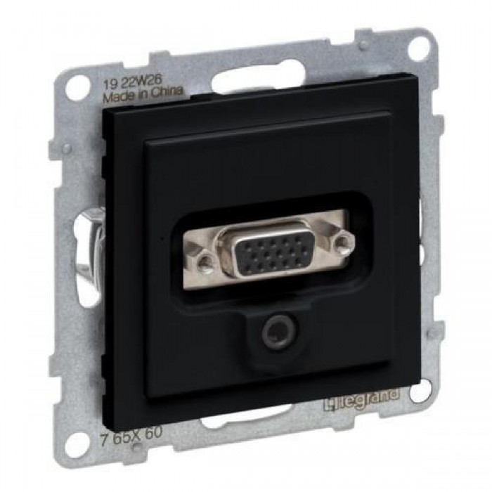 Πρίζα HD15+JACK 3,5mm Μαύρο Seano™ 765360 LEGRAND