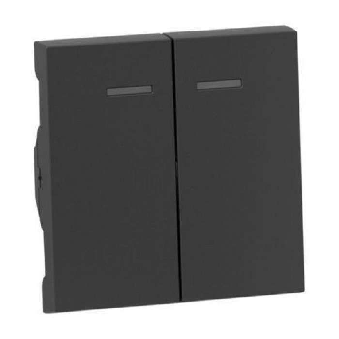 Μετώπη 2 Πλήκτρων Φωτεινής Λειτουργίας Ανθρακί Seano™ 765409 LEGRAND