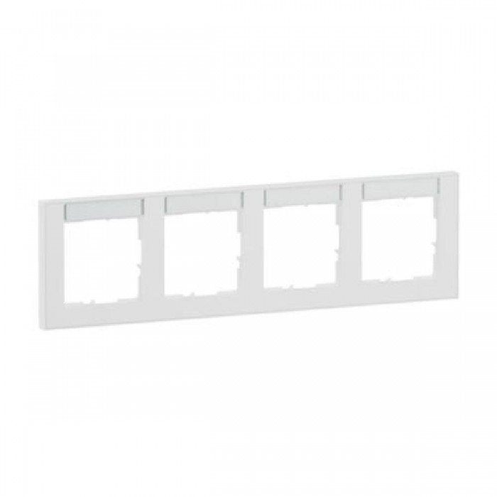 Πλαίσιο 4 Θέσεων Με Ετικέτα Λευκό Seano™ 765894 LEGRAND