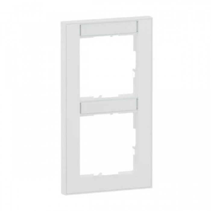 Πλαίσιο 2 Θέσεων Κάθετο Με Ετικέτα Λευκό Seano™ 765992 LEGRAND